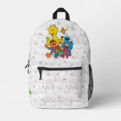 ヴィンテージ123セサミストリート プリントバックパック (正面)