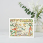 ヴィンテージ1544シーモンスターズイラストレーション ポストカード (スタンド正面)