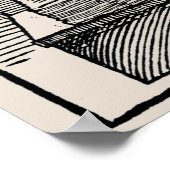 ヴィンテージ16世紀レタープレス手押しポスター ポスター (角)