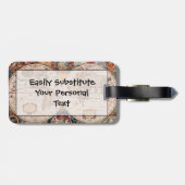 ヴィンテージ1600年世界地図 ラゲッジタグ (裏面横)