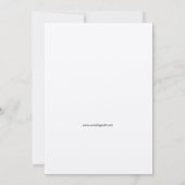 ヴィンテージ1618 エレガントなインドの花のウェディング 招待状 (裏面)