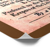 ヴィンテージ1674女性のコーヒープリント反対 ポスター (角)