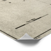 ヴィンテージ1692サレムMA村の地図(1866) ポスター (角)