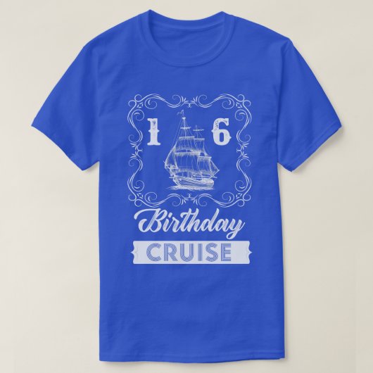 ヴィンテージ16th誕生日クルーズ tシャツ (デザイン正面)