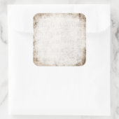 ヴィンテージ1700sタンブラウン文字羊皮紙紙 空白の スクエアシール (バッグ)