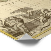 ヴィンテージ1725アフリカマップ ポスター (角)