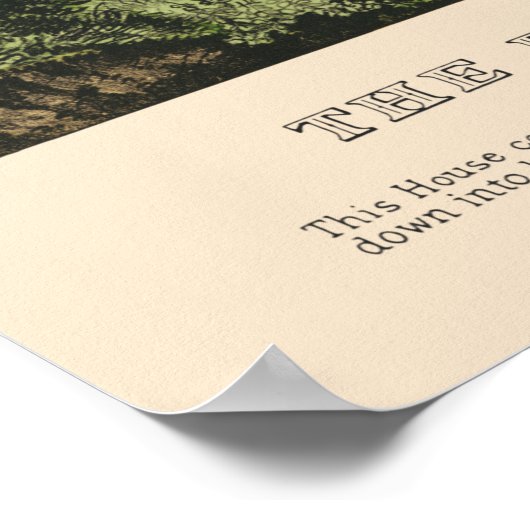 ヴィンテージ1732ジョージワシントンの生家 ポスター (角)