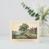 ヴィンテージ1732ジョージワシントンの生家 ポストカード (スタンド正面)