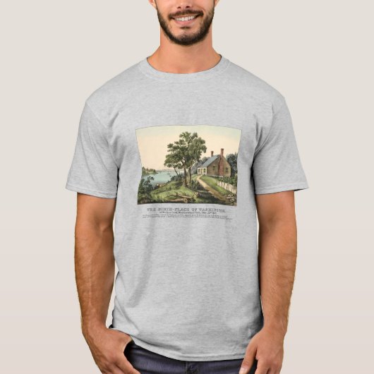 ヴィンテージ1732ジョージワシントンの生家 Tシャツ (正面)