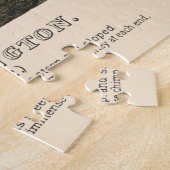 ヴィンテージ1732ジョージワシントンプリント発祥の地 ジグソーパズル (側面)