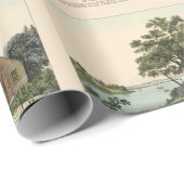 ヴィンテージ1732ジョージワシントン発祥の地パターン ラッピングペーパー (ロールコーナー)