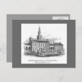 ヴィンテージ1774 Independence Hall Philly Pa.ポストカード ポストカード (正面/裏面)