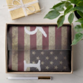 ヴィンテージ1776アメリカ国旗の愛国心 薄葉紙 (ギフト)