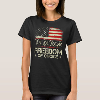ヴィンテージ1776アメリカ国旗We The People Freedom O Tシャツ