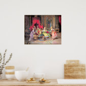 ヴィンテージ18世紀パーティーシーン ポスター (キッチン)