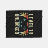 ヴィンテージ18誕生日ギフト18歳の男の子ガールガ フリースブランケット (正面(横))