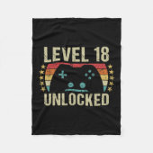 ヴィンテージ18誕生日ギフト18歳の男の子ガールガ フリースブランケット (正面)