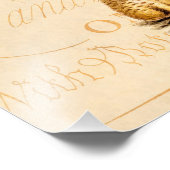 ヴィンテージ1800年代のキノコのアグリカマッシュルームテンプレート フォトプリント            (角)