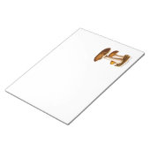 ヴィンテージ1800年代のマッシュルームスカバー茶色のキノコ ノートパッド (アングル)