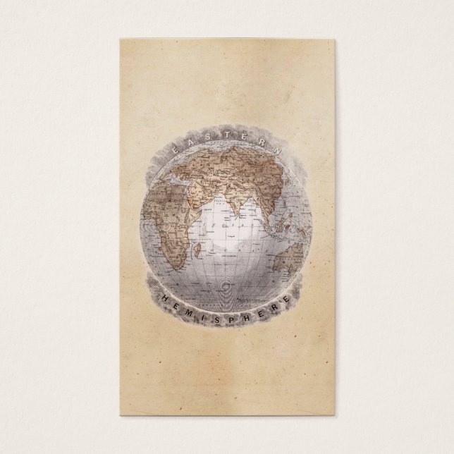 ヴィンテージ1800年代の世界地図Eastern Emphan Globe (正面)