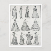 ヴィンテージ1800年代の女性のファッション