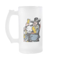 ヴィンテージ1800年代の曇りビールグラス