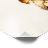 ヴィンテージ1800年代キノコ食用キノコテンプレート フォトプリント            (角)