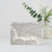 ヴィンテージ1800年代ニューヨーク市ブルックリン地図NYC地図 ポストカード (スタンド正面)