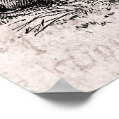 ヴィンテージ1800年代パナマ運河の鉄道テンプレート ポスター (角)