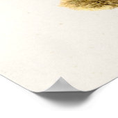 ヴィンテージ1800年代マッシュルーム赤いキノコのテンプレート ポスター (角)