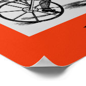 ヴィンテージ1800年代初期の自転車の歴史ダンディ:-Horse ポスター (角)