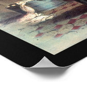 ヴィンテージ1800年代後半の女性と洗濯機シーン ポスター (角)