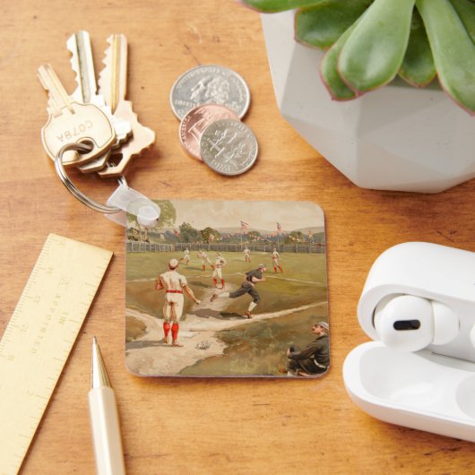 ヴィンテージ1800年代野球 キーホルダー (デスク)