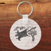 ヴィンテージ1800飛んでいるsリス – シュガーグライダー キーホルダー (正面)