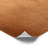 ヴィンテージ1800sアンティークブックレザータンバックグラウンド ポスター (角)