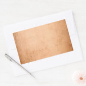 ヴィンテージ1800sアンティークブックレザータンバックグラウンド 長方形シール (封筒)