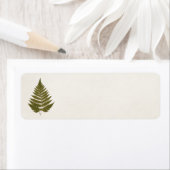 ヴィンテージ1800sオリーブグリーンファーンリーフテンプレート ラベル (インサイチュ)