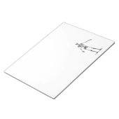 ヴィンテージ1800sスケルトンレトロスケルトンテンプレート ノートパッド (アングル)