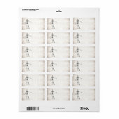 ヴィンテージ1800sスケルトンレトロスケルトン構造 ラベル (フルシート)