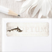 ヴィンテージ1800sハンマーヘッドシャーク古いハンマーヘッド ラベル (インサイチュ)