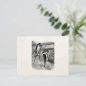 ヴィンテージ1800sバーンドローマーティンバードスワローズ ポストカード (スタンド正面)