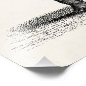 ヴィンテージ1800sヒポタマスイラストレーション- Hippos フォトプリント (角)