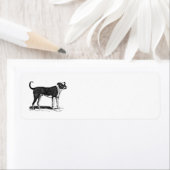 ヴィンテージ1800sブルドッグイラストレーション – 犬 ラベル (インサイチュ)