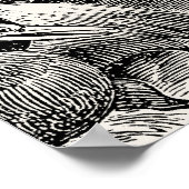 ヴィンテージ1800s恐竜イラストレーション – 恐竜 ポスター (角)