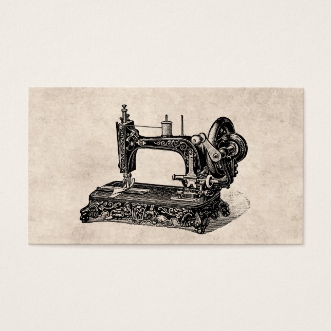 ヴィンテージ1800s裁縫マシンイラストレーション (正面)