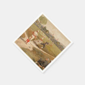 ヴィンテージ1800s野球ゲームスポーツテーマパーティー スタンダードカクテルナプキン (角)