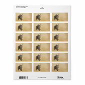 ヴィンテージ1800s馬頭イラストレーションレトロ馬 ラベル (フルシート)