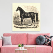 ヴィンテージ1800s馬 – Morgan Equestrianテンプレート キャンバスプリント (インサイチュ (リビング))