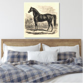 ヴィンテージ1800s馬 – Morgan Equestrianテンプレート キャンバスプリント (インサイチュ (寝室))