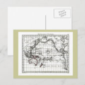 ヴィンテージ1806の地図 – オーストラリア・エポリネシー ポストカード (正面/裏面)
